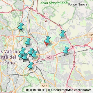 Mappa Via Vincenzo Barelli, 00158 Roma RM, Italia (4.42083)
