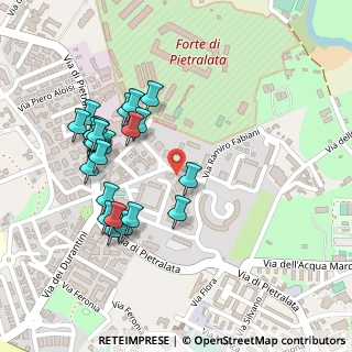 Mappa Via Vincenzo Barelli, 00158 Roma RM, Italia (0.268)