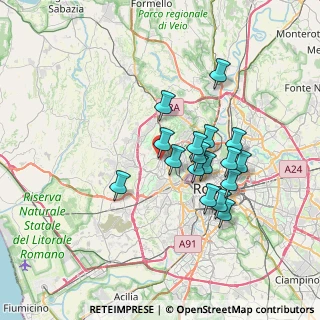 Mappa Via Antonio Corseto, 00168 Roma RM, Italia (6.32)