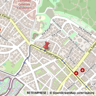 Mappa Viale Liegi,  21, 00198 Roma, Roma (Lazio)