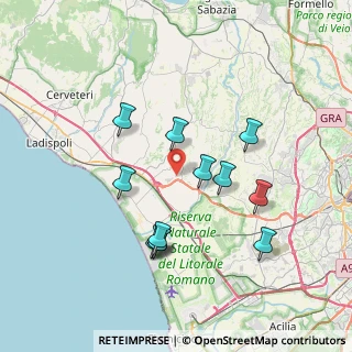 Mappa Via Vincenzo Crescini, 00050 Fiumicino RM, Italia (7.3575)
