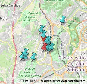 Mappa Via Lorenzo Litta, 00168 Roma RM, Italia (1.42231)