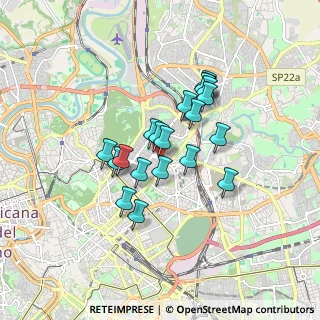 Mappa Via di S. Costanza, 00183 Roma RM, Italia (1.3885)