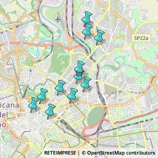 Mappa Via di S. Costanza, 00183 Roma RM, Italia (1.89727)