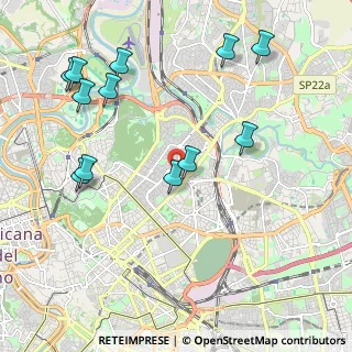 Mappa Via di S. Costanza, 00183 Roma RM, Italia (2.46917)