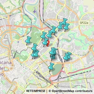 Mappa Via di S. Costanza, 00183 Roma RM, Italia (1.58611)