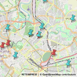 Mappa Via di S. Costanza, 00183 Roma RM, Italia (3.07538)