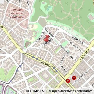 Mappa Via Lima, 28, 00198 Roma, Roma (Lazio)