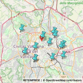 Mappa Via Felice Giordano, 00123 Roma RM, Italia (3.85615)