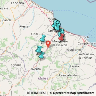Mappa Contrada Pianette, 86030 Mafalda CB, Italia (12.3575)