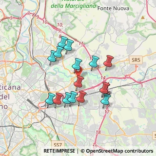 Mappa Via Pietracamela, 00156 Roma RM, Italia (3.30188)