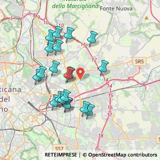 Mappa Via Pietracamela, 00156 Roma RM, Italia (3.95)