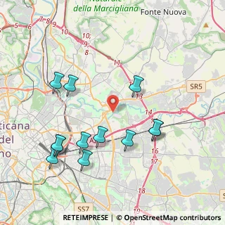 Mappa Via Pietracamela, 00156 Roma RM, Italia (4.48167)
