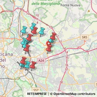 Mappa Via Pietracamela, 00156 Roma RM, Italia (4.08)