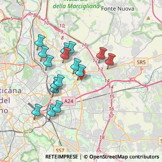 Mappa Via Pietracamela, 00156 Roma RM, Italia (3.70688)