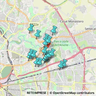 Mappa Via Pietracamela, 00156 Roma RM, Italia (1.4895)