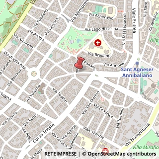 Mappa Via Bisagno,  40, 00199 Roma, Roma (Lazio)