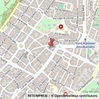 Mappa Via Ufente, 14, 00199 Roma, Roma (Lazio)