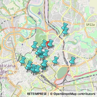 Mappa Via Ufente, 00199 Roma RM, Italia (1.963)