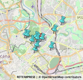 Mappa Via Ufente, 00199 Roma RM, Italia (1.22818)