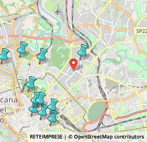 Mappa Via Bisagno, 00199 Roma RM, Italia (2.86273)
