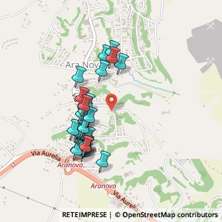 Mappa Via Seneghe, 00050 Fiumicino RM, Italia (0.45385)