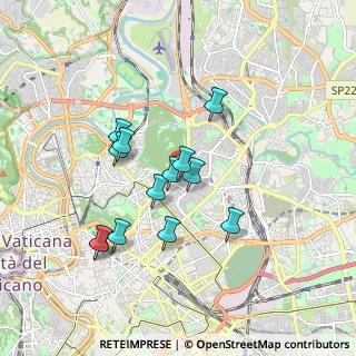 Mappa Via Taro, 00199 Roma RM, Italia (1.62923)