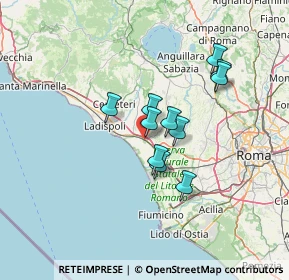 Mappa Via della Stazione di Palidoro, 00050 Fiumicino RM, Italia (10.81091)