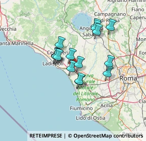 Mappa Via della Stazione di Palidoro, 00050 Fiumicino RM, Italia (11.17375)
