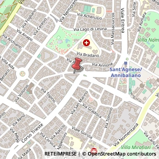 Mappa Via Bisagno, 11, 00199 Roma, Roma (Lazio)