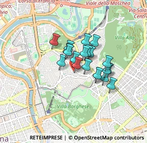 Mappa Centro Medico Parioli, 00196 Roma RM, Italia (0.5935)