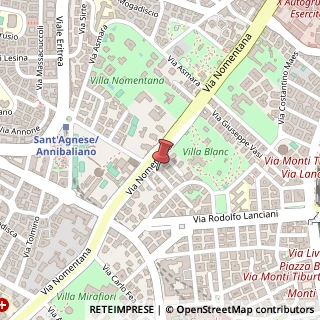 Mappa Via Pompeo Ugonio, 3, 00162 Roma, Roma (Lazio)