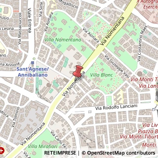 Mappa Via Pompeo Ugonio, 3, 00162 Roma, Roma (Lazio)