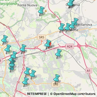 Mappa Via Colle D'Anchise, 00132 Roma RM, Italia (6.3875)