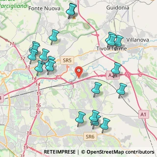 Mappa Via Colle D'Anchise, 00132 Roma RM, Italia (5.2525)