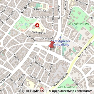 Mappa Via di S. Costanza, 35, 00198 Roma, Roma (Lazio)