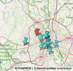 Mappa Battistini, 00168 Roma RM, Italia (6.07857)