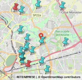 Mappa Via Cassino, 00158 Roma RM, Italia (2.63833)