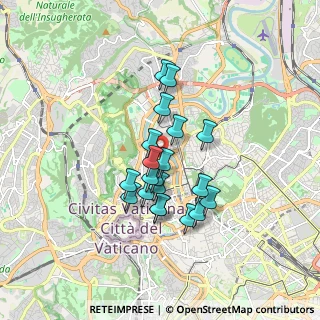 Mappa Via Antonio Chinotto, 00195 Roma RM, Italia (1.3975)