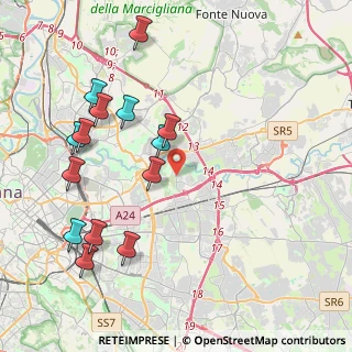 Mappa Via Eneide, 00155 Roma RM, Italia (4.79571)
