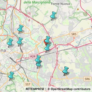 Mappa Via Eneide, 00155 Roma RM, Italia (5.28455)