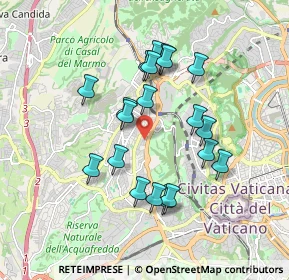 Mappa Via Alessandro VII, 00168 Roma RM, Italia (1.7125)