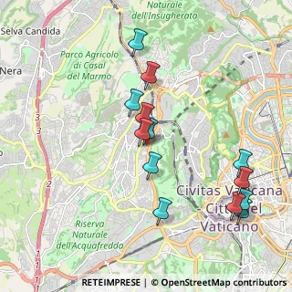 Mappa Via Alessandro VII, 00168 Roma RM, Italia (2.08846)