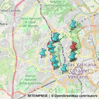 Mappa Via Alessandro VII, 00168 Roma RM, Italia (1.60882)