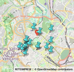 Mappa Via delle Tre Madonne, 00197 Roma RM, Italia (1.77412)