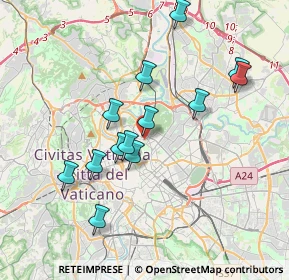 Mappa Via delle Tre Madonne, 00197 Roma RM, Italia (3.67308)