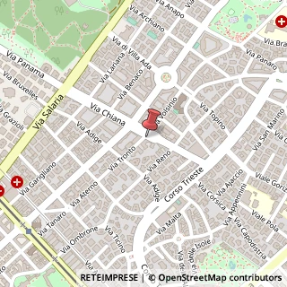 Mappa Via Tronto, 32, 00198 Roma, Roma (Lazio)