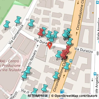 Mappa Via Durazzo, 00195 Roma RM, Italia (0.05926)