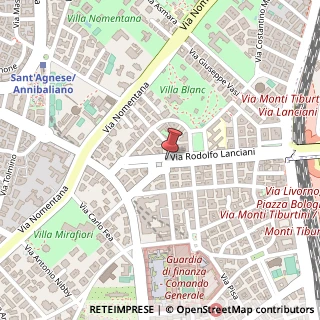 Mappa Via Rodolfo Lanciani, 2, 00162 Roma, Roma (Lazio)