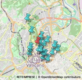 Mappa Via Euclide Turba, 00195 Roma RM, Italia (1.517)